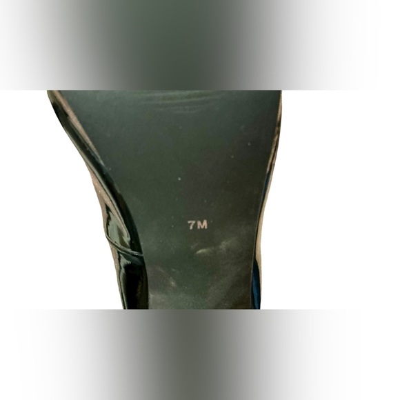 GUESS Brand Wet Black Stiletto Platform Sexy Elegant Black High Heels Size 7 - Picture 7 of 8